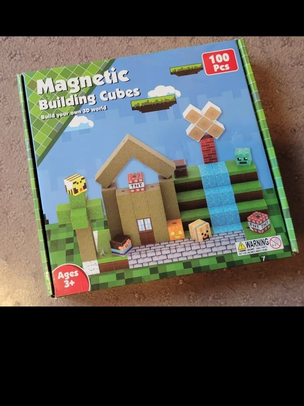 100 pcs Roblox style 0.8 in magnetic building cubes
